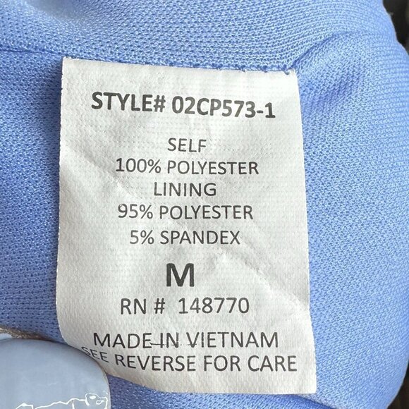 Sienna Sky Womens Tie Front Jumpsuit Blue and White Pinstripe Size Medium - Picture 11 of 14